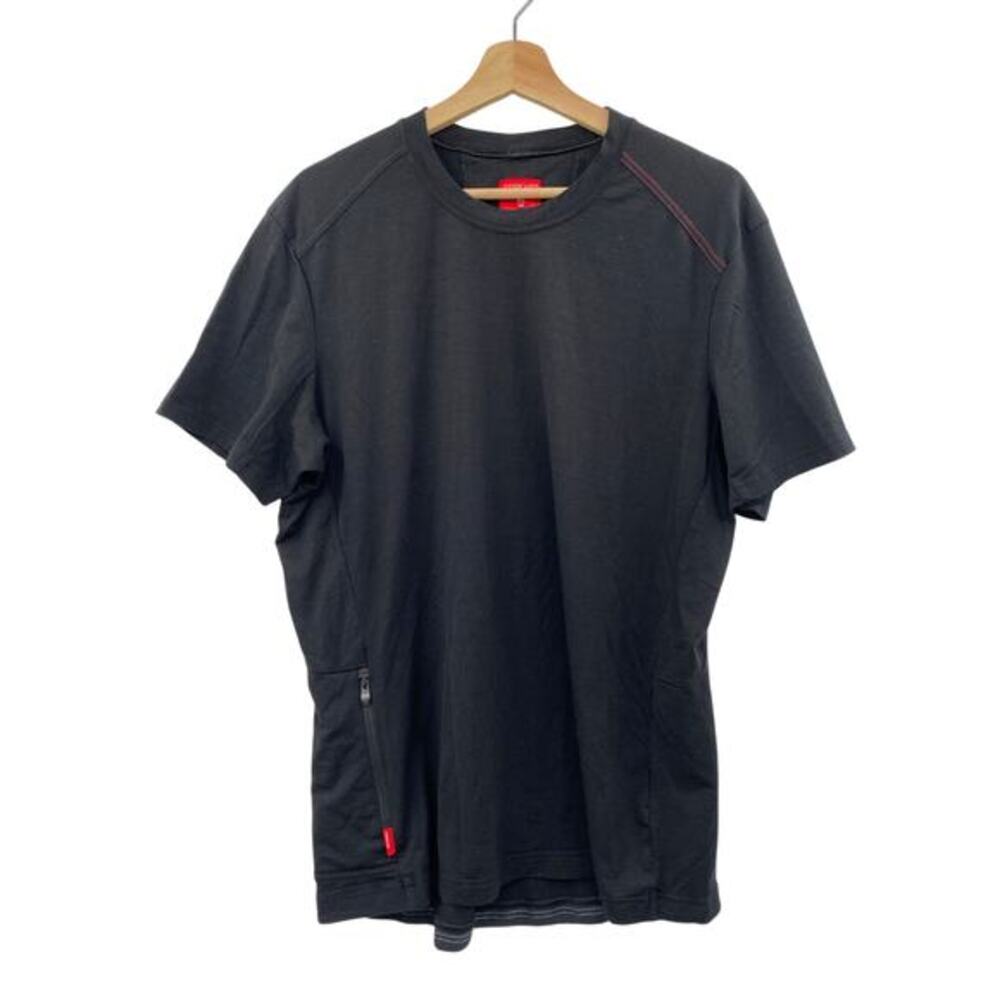 Icebreaker mens XL merino‎ wool black baselayer tee